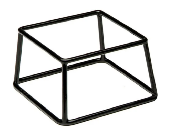 Подставка д/фуршетн.блюд APS металл ,H=10,L=18,B=18см черный