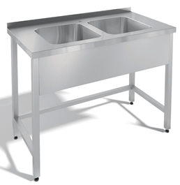 Ванна моечная АЛТЭК ВМ2 12/7 отв. под слив 90, без сифона