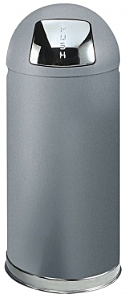 Урна декоративная серии EasyPush 56 л RUBBERMAID, FGR1536SMGL