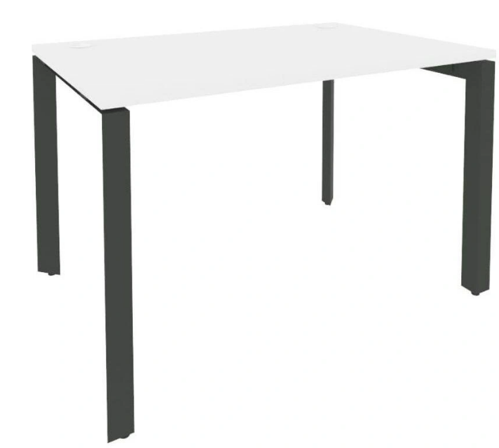 Стол прямой Onix-П (белый бриллиант/антрацит, 1180х800х750 мм)