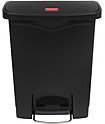 Контейнер с фронтальной педалью <b>Step-on </b>RUBBERMAID Slim Jim 30 л черный, 1883609