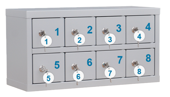 Шкаф для хранения мобильных телефонов ШМ-8