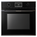 Шкаф духовой KUPPERSBUSCH BP 6332.0 S2, черное стекло, Black Chrome