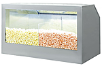 Витрина для попкорна напольная насыпная, 3 секции, подогрев ТТМ VTP3-120n