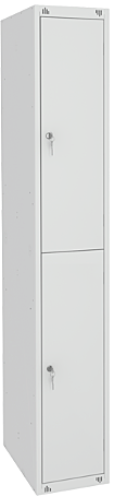 Шкаф гардеробный МЕТАЛСИТИ ШР-12, собранный, цвет дверей серый (RAL7035)