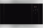 Печь микроволновая встраиваемая SMEG HOME FMI320X2, 60 см, высота 38 см, 3 функций, черное стекло Eclipse + нержавеющая сталь