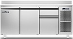 Стол холодильный COLDLINE Master GN 1/1 TA17/1M-760 со столешницей и бортом, 2 двери, 1 секция с двумя ящиками 1/3 + 2/3, T10302000202 + O60123211102
