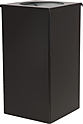 Урна ТАРА.РУ 80 литров чёрная, Квадро-24