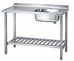 Стол с моечной ванной METOS Proff 1200x650x900 мм, 4180440