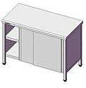 Стол производственный закрытый SIMECO Люкс СЗL1206К 1200х600х850 без борта, двери-купе