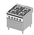 Плита газовая 4-х конфорочная с духовым шкафом TECNOINOX PFG8V9, 313110
