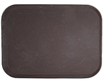 Поднос прорезиненный прямоугольный VERLEX 460х360х30 мм коричневый, кт06