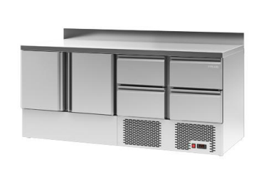 Стол холодильный POLAIR TMi4GN-0022-G с бортом