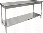 Стол нержавеющий разделочный центральный с полкой HICOLD НСО-18/6П