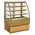 Витрина кондитерская холодильная с агрегатом UNIS Georgia III 1500 self-service, цвет золото, 1421621