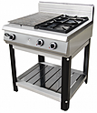 Плита газовая GRILL MASTER Ф4ЖТЛСПГ (1+2) на подставке, 50009