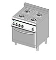 Плита газовая 4-х конфорочная с духовым шкафом TECNOINOX EF70SGG7, 613053