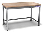 Стол кондитерский КАМИК 1000*800*850, столешница массив, ASI 304, С-БУК-3108