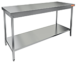 Стол нержавеющий разделочный центральный с полкой HICOLD НСО-16/7П