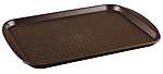 Поднос столовый из полистирола RESTOLA 450х350 мм коричневый, 422106614