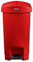 Контейнер с торцевой педалью <b>Step-on </b>RUBBERMAID Slim Jim 30 л красный, 1883565