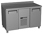 Стол холодильный ПОЛЮС CarbomaT70 M2-1 (2GN/NT) с бортом (9006-2 корпус серый 2 двери), 1801864p.1587