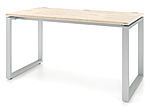 Стол ALSAV 1600х700х750мм, цвет столешницы Kronospam K081 PW Дуб приморский сатиновый, подстолье цвет алюминиевый глянец