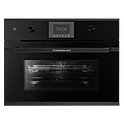 Шкаф духовой с микроволнами KUPPERSBUSCH CBM 6350.0 S5, черное стекло, Black Velvet