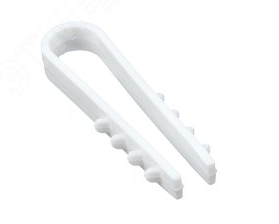 Дюбель-хомут для круглого кабеля EKF (5-10мм) белый (50шт.)