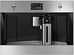 <b>Кофемашина</b> автоматическая SMEG HOME CMS4604NR, 60 см, высота 45 см, черное стекло, медный профиль