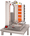 Аппарат для приготовления шаурмы газовый POTIS Döner Robots KM 120-BMR / 5R с автоматическим ножом