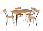 Комплект обеденный (1+4) ЛДСП стол + 4 стула Бистро Софт, дуо224