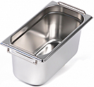 <b>Гастроемкость</b> LUXSTAHL из нержавеющей стали GN 1/3 с ручками 327х176х150 мм, га017