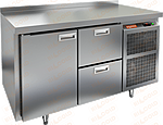 Стол холодильный HICOLD GN 12/TN с мойкой над нейтральной секцией