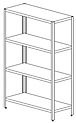 Стеллаж АЛТЭК Ст 4С 13/4-Р разборный