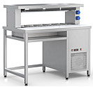 Стол фасовочный пристенный ROBOLABS СФ-125Т с охлаждаемой ванной и тепловой поверхностью