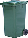 Контейнер мусорный ТАРА.РУ 240 литров зеленый, МКТ 240