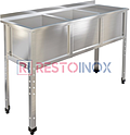 Ванна моечная трехсекционная RESTOINOX ВМС-3/7-Б-ЭН