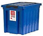 Ящик Rox Box п/п 500х390х390 мм с крышкой и клипсами, на роликах, синий, 18711