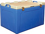 Контейнер изотермический ТАРА.РУ 100 литров, синий, с крышкой, RIC 100
