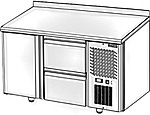 Стол холодильный POLAIR TM2GN-02-G