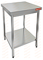 Стол нержавеющий разделочный центральный с полкой HICOLD НСО-7/7П