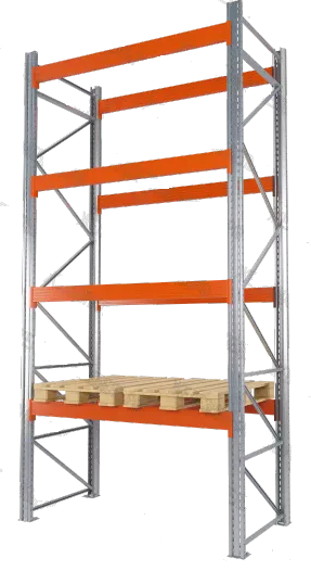 Стеллаж грузовой СТСМ 4000х1800х1000 (4 яруса), усиленный