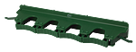 Держатель настенный VIKAN для 4-6 предметов, зеленый, 10182