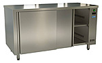 Стол тепловой КАМИК 1200*700*850, без борта, 2 двери-купе. aisi 430, СТК-4127
