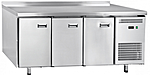 Стол морозильный ABAT СХН-70-02 неохлаждаемая столешница с бортом (дверь, дверь, дверь), 24120111110