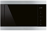 Печь микроволновая встраиваемая SMEG HOME FMI325X, 60 см, высота 38 см, черное стекло + нержавеющая сталь.