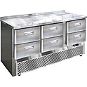 Стол холодильный ФИНИСТ СХСн-700-0/6, 6 ящиков, борт