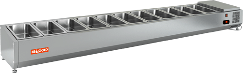 Витрина охлаждаемая настольная для ингредиентов HICOLD VRTO 2280 1/3