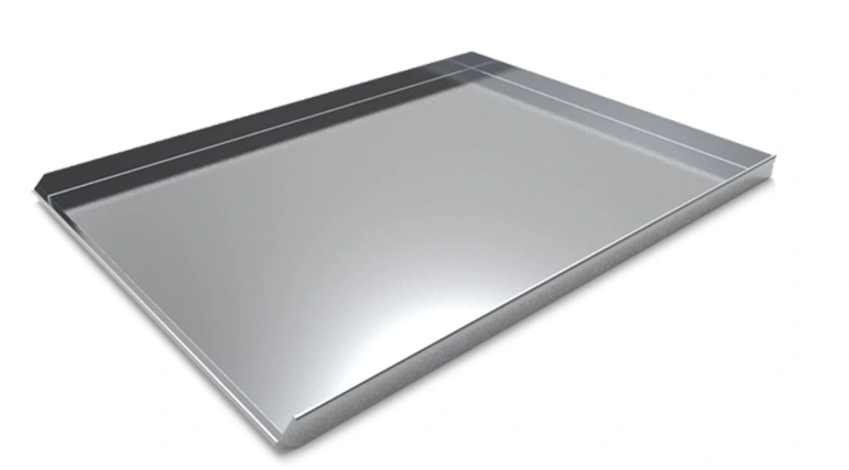 Противень для выпечки WLBAKE 016550, 600х400х23 1,5мм, 3 борта 90°, 1 борт 45°